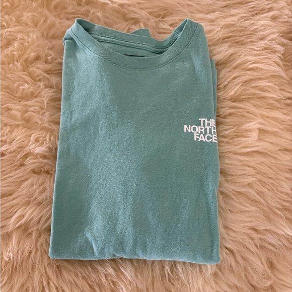 The North Face Teal Crewneck Logo Long Sleeve Shirt - Picture 5 of 5